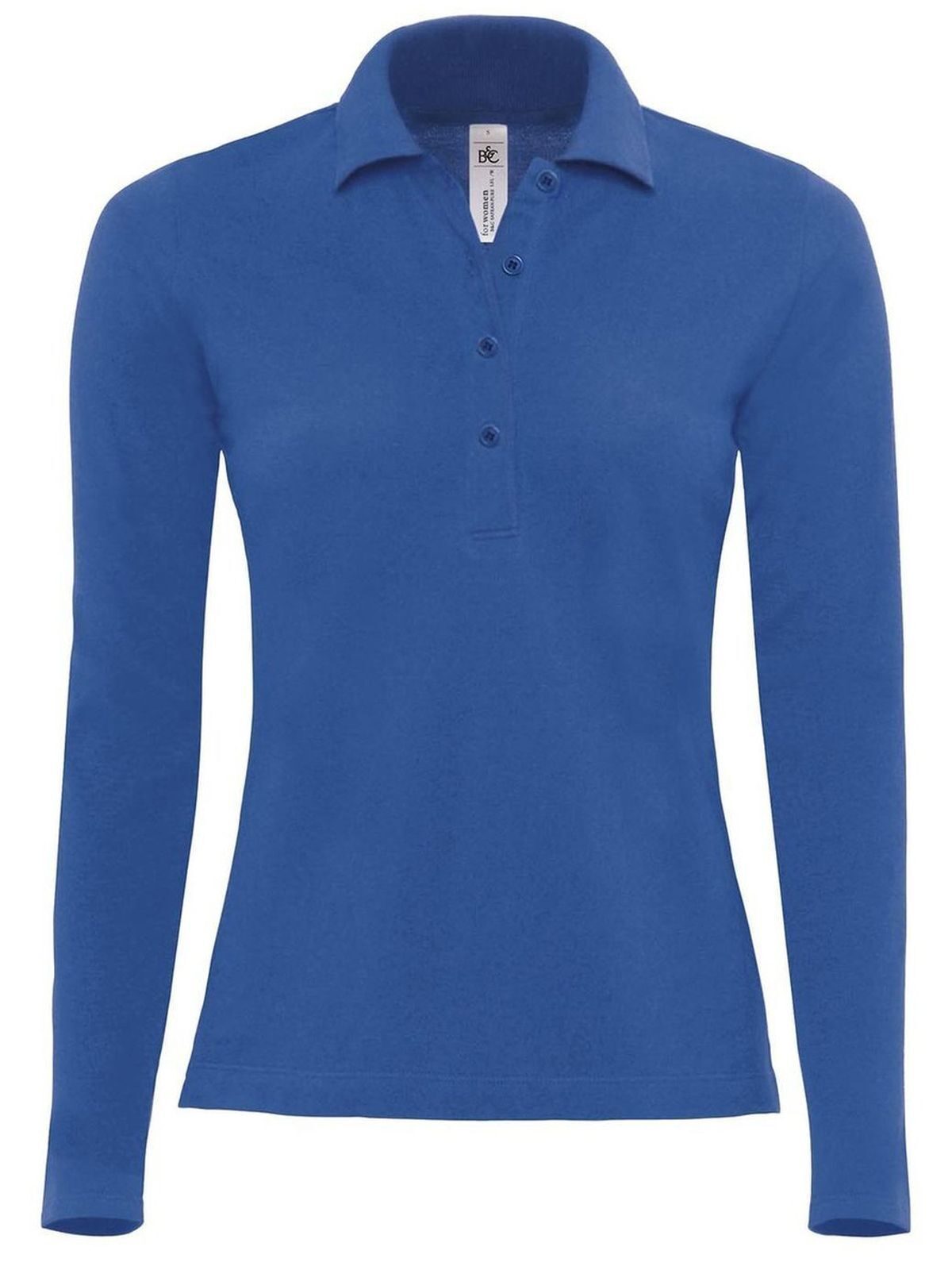 Safran Pure LSL Damen Poloshirt – B&C – Farbe Royalblau – individuell veredelbar