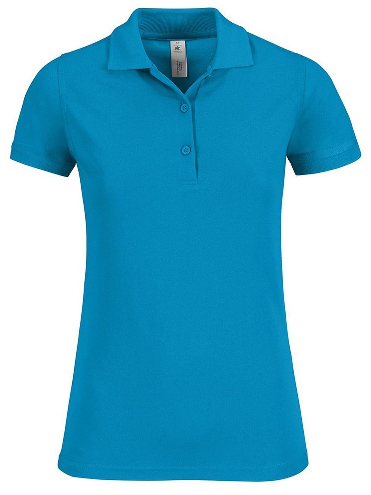 Safran Timeless Women Damen Poloshirt – B&C – Farbe atoll – individuell veredelbar