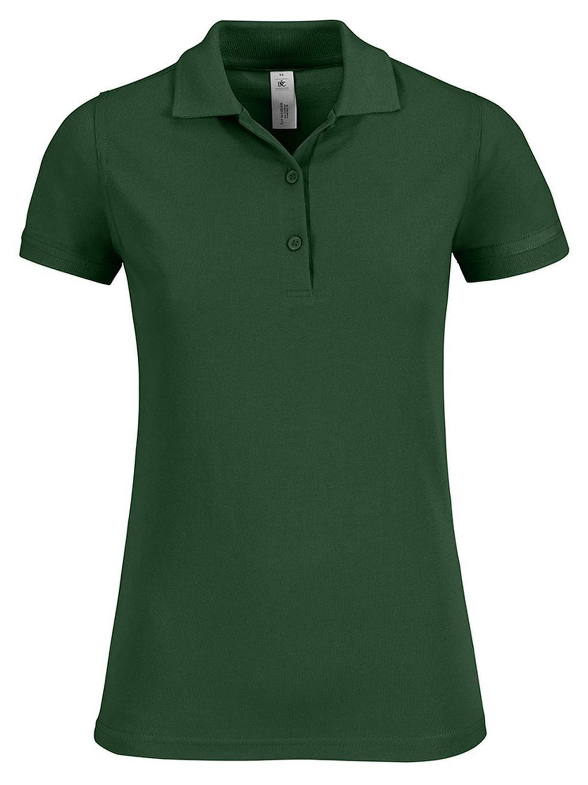 Safran Timeless Women Damen Poloshirt – B&C – Farbe bottle green – individuell veredelbar