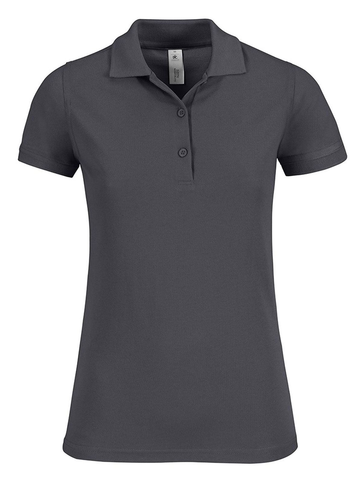 Safran Timeless Women Damen Poloshirt – B&C – Farbe Dunkelgrau – individuell veredelbar