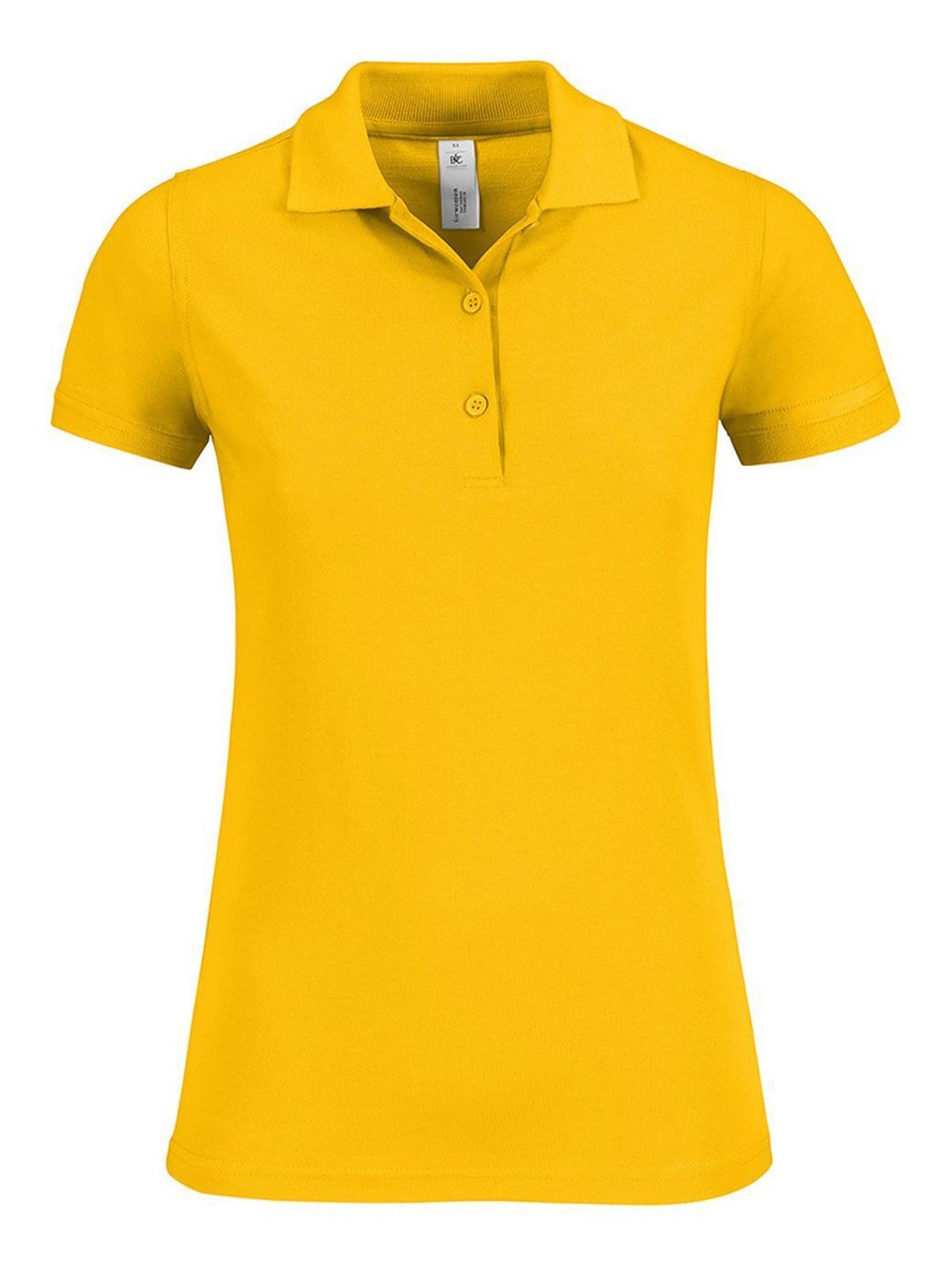 Safran Timeless Women Damen Poloshirt – B&C – Farbe Gold – individuell veredelbar