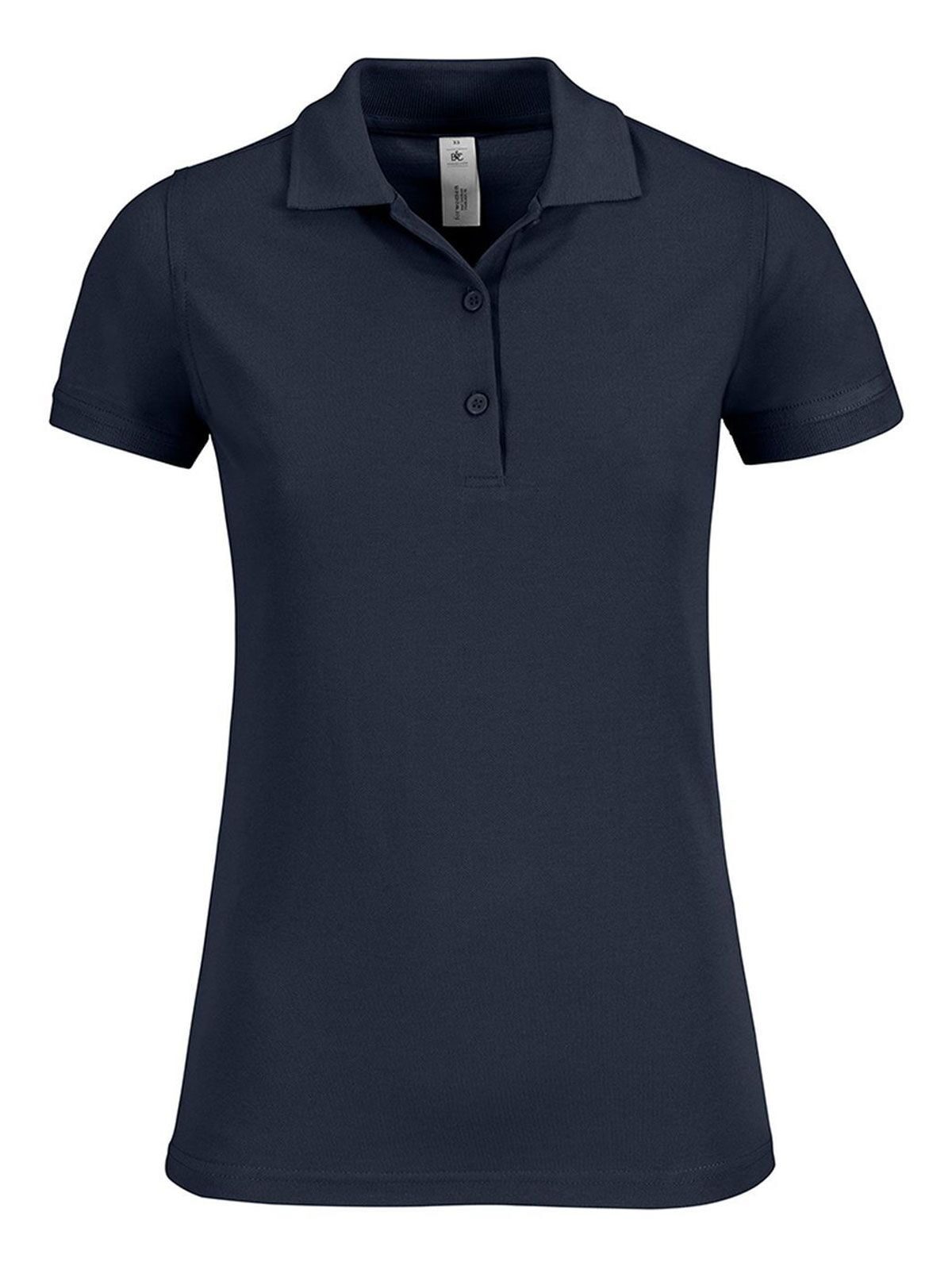 Safran Timeless Women Damen Poloshirt – B&C – Farbe Navy – individuell veredelbar