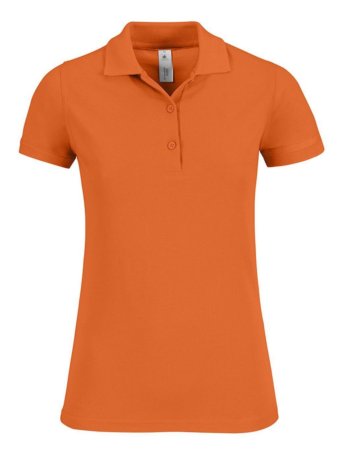 Safran Timeless Women Damen Poloshirt – B&C – Farbe pumpkin orange – individuell veredelbar