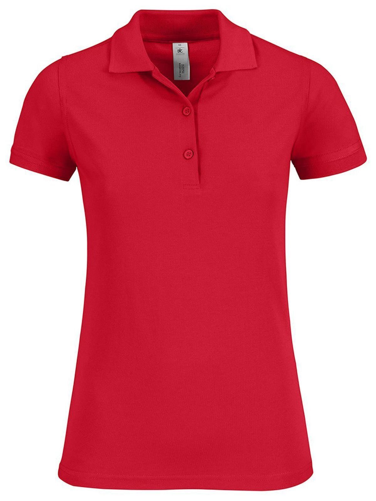 Safran Timeless Women Damen Poloshirt – B&C – Farbe Rot – individuell veredelbar