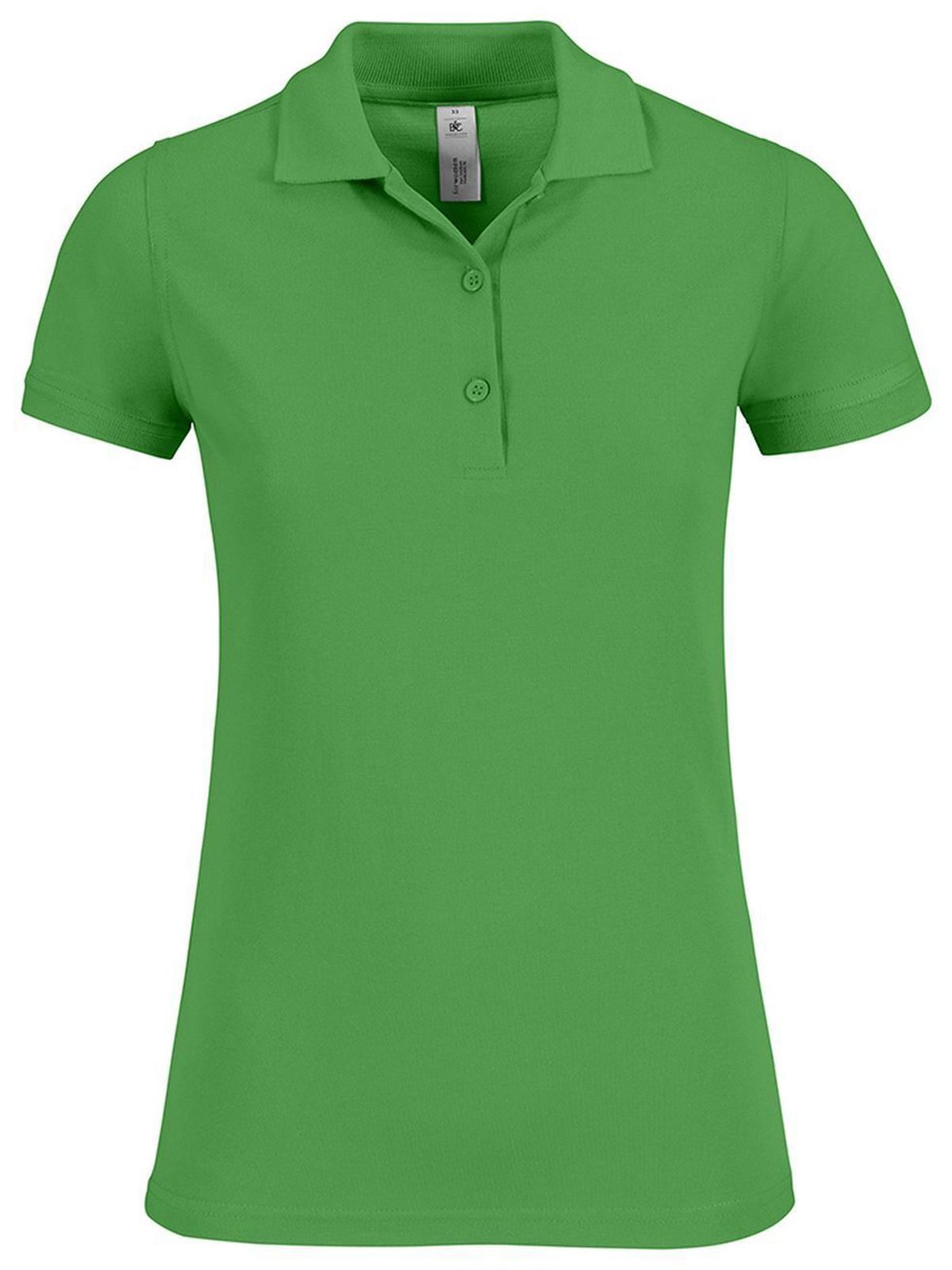 Safran Timeless Women Damen Poloshirt – B&C – Farbe real green – individuell veredelbar