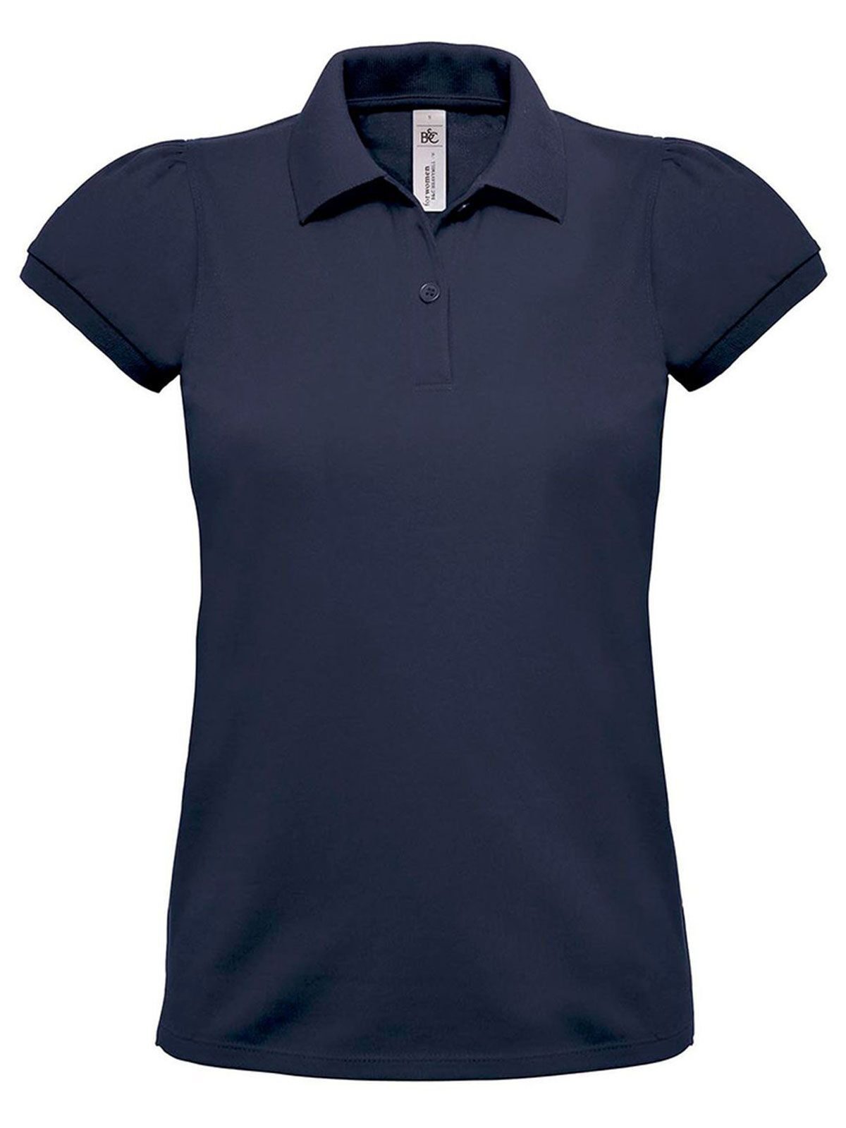 Heavymill Damen Poloshirt – B&C – Farbe Navy – individuell veredelbar