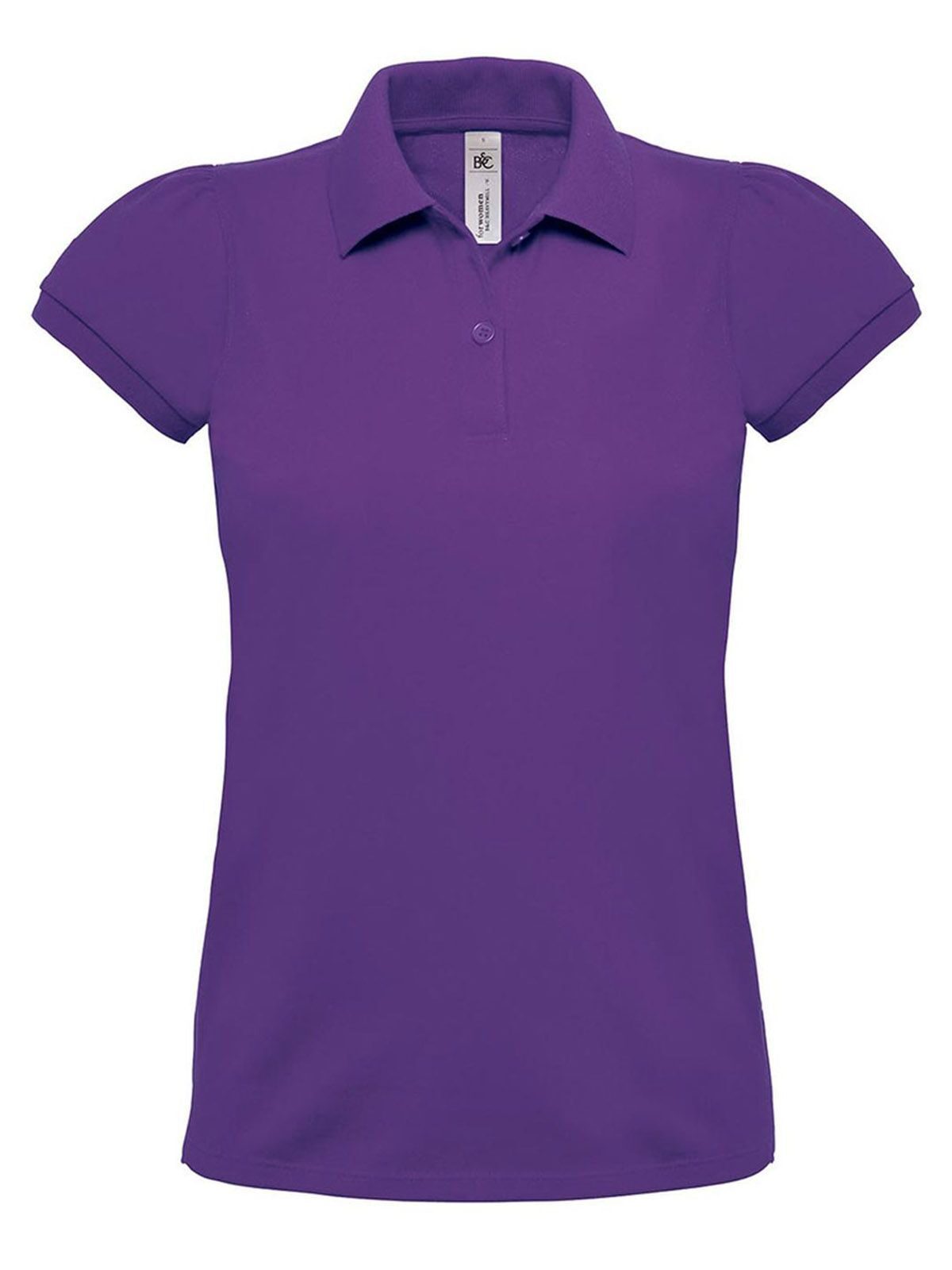 Heavymill Damen Poloshirt – B&C – Farbe Lila – individuell veredelbar