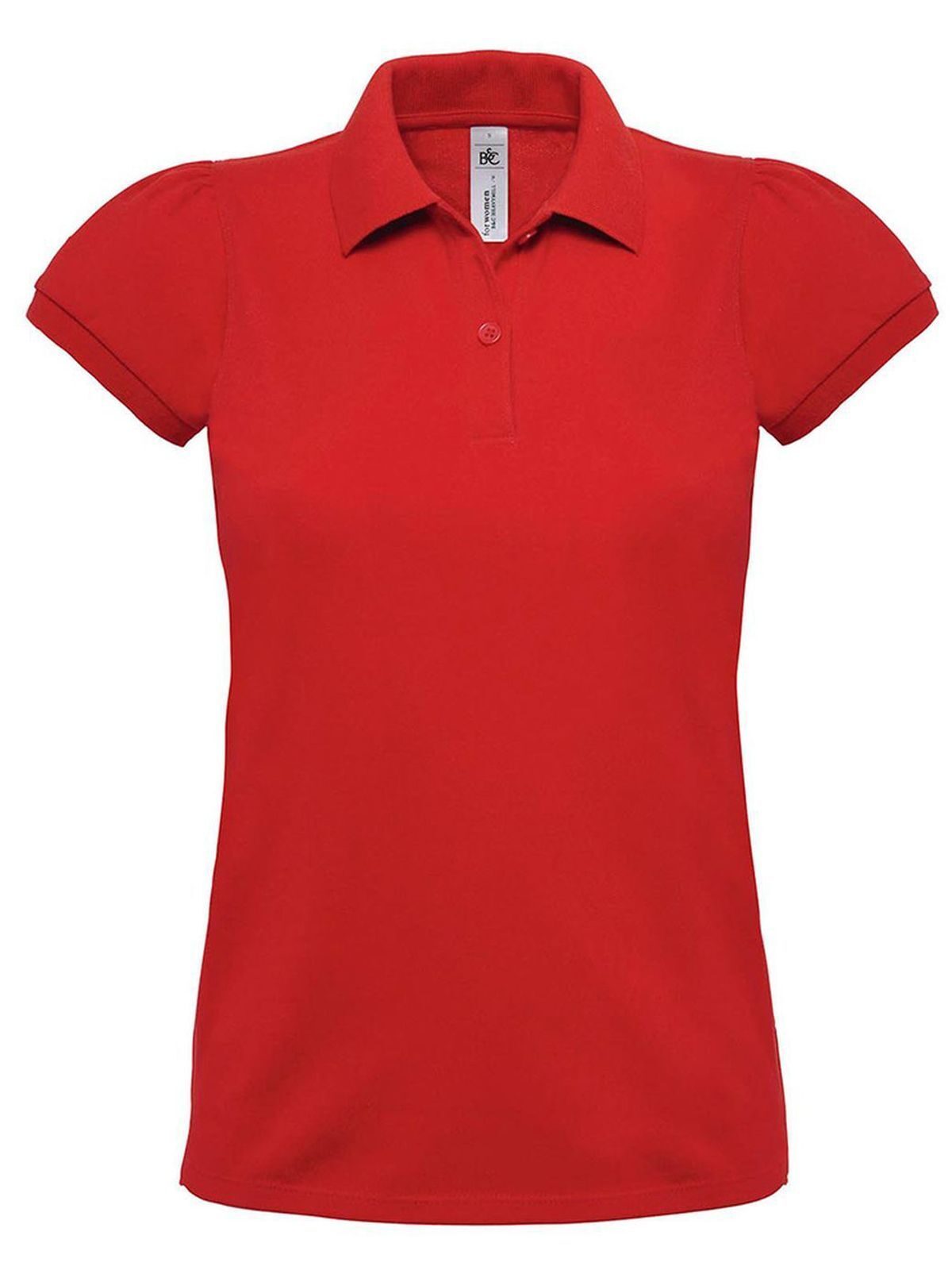 Heavymill Damen Poloshirt – B&C – Farbe Rot – individuell veredelbar