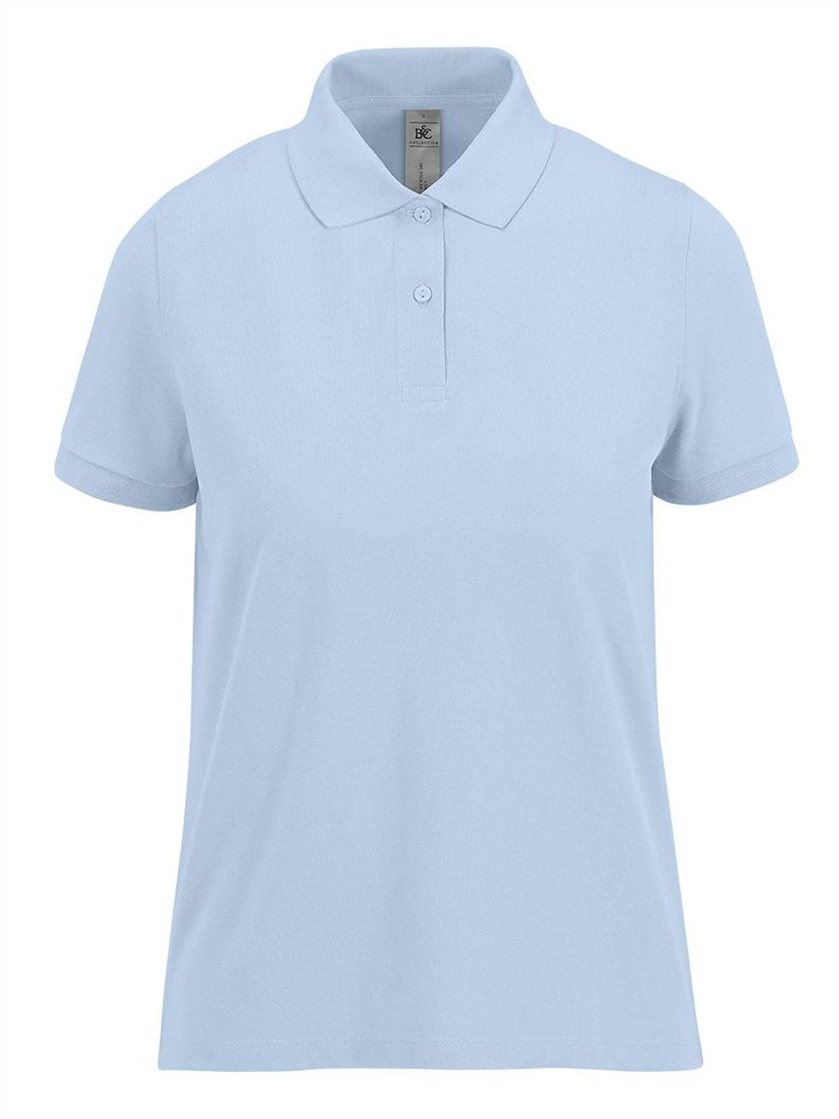 My polo 180 Damen Poloshirt – B&C – Farbe blush blue – individuell veredelbar