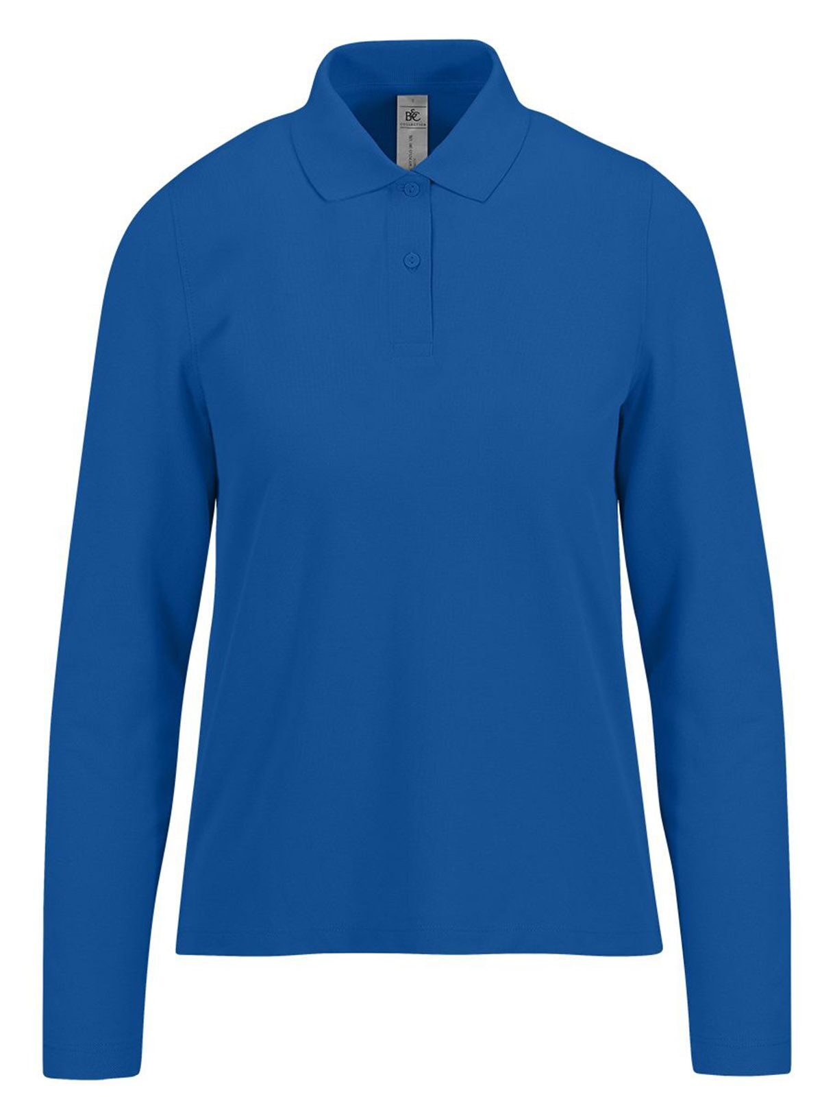 My polo 180 LSL Damen Poloshirt – B&C – Farbe Royalblau – individuell veredelbar