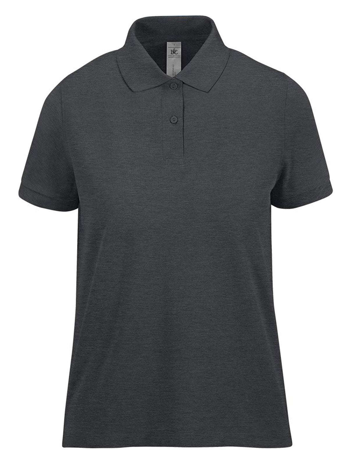 My polo 210 Damen Poloshirt – B&C – Farbe heather tarmac – individuell veredelbar