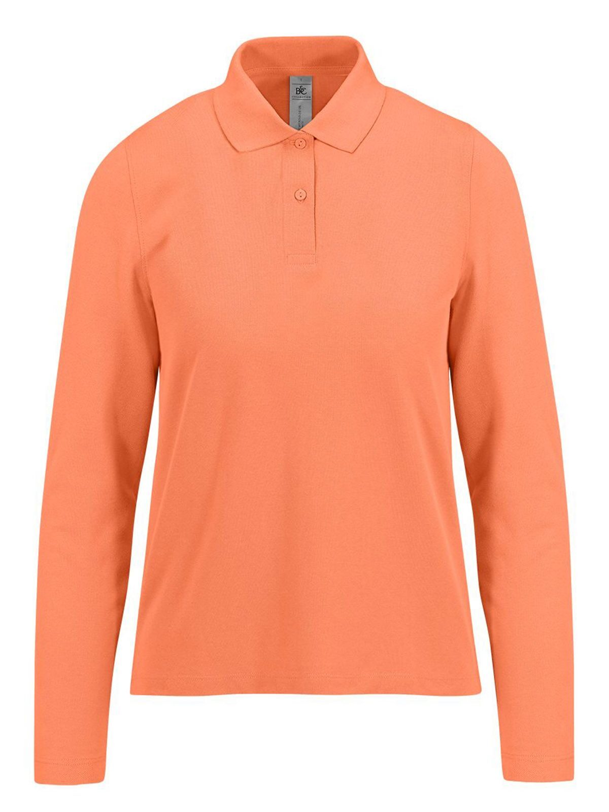My polo 210 LSL Damen Poloshirt – B&C – Farbe amalfi coral – individuell veredelbar