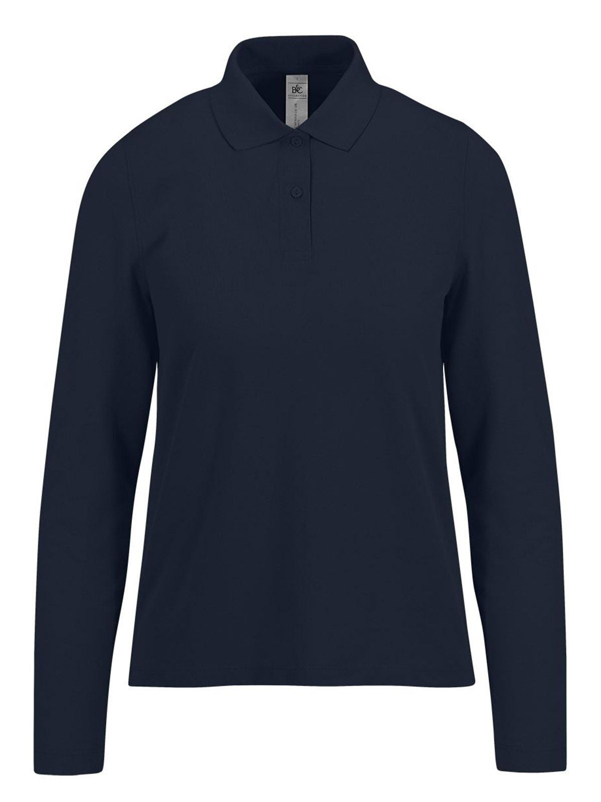 My polo 210 LSL Damen Poloshirt – B&C – Farbe Navy – individuell veredelbar