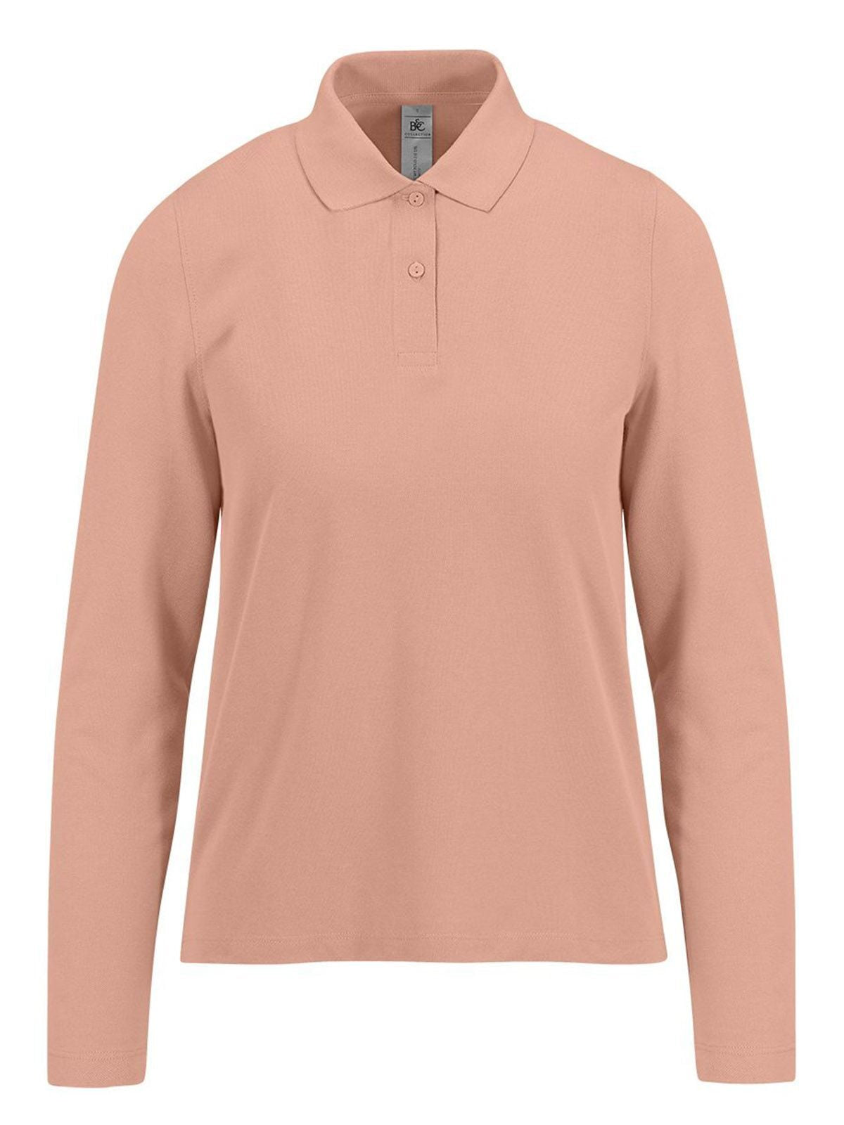 My polo 210 LSL Damen Poloshirt – B&C – Farbe nude – individuell veredelbar