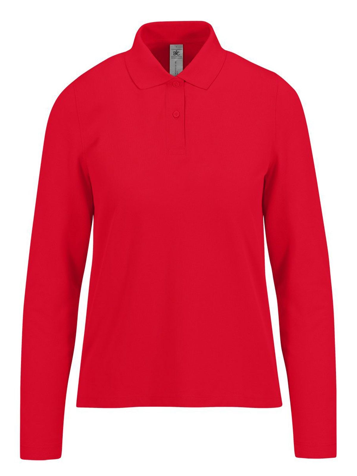 My polo 210 LSL Damen Poloshirt – B&C – Farbe Rot – individuell veredelbar
