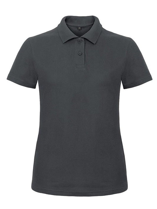 ID.001 Damen Poloshirt – B&C – Farbe Anthrazit – individuell veredelbar