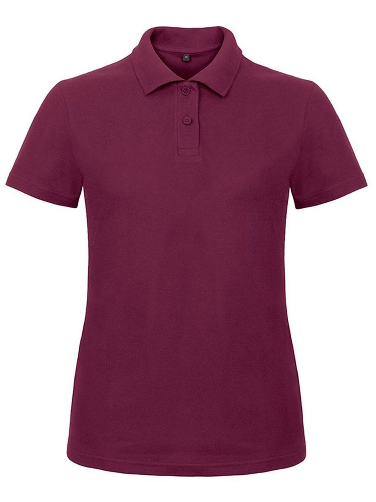 ID.001 Damen Poloshirt – B&C – Farbe Bordeaux – individuell veredelbar