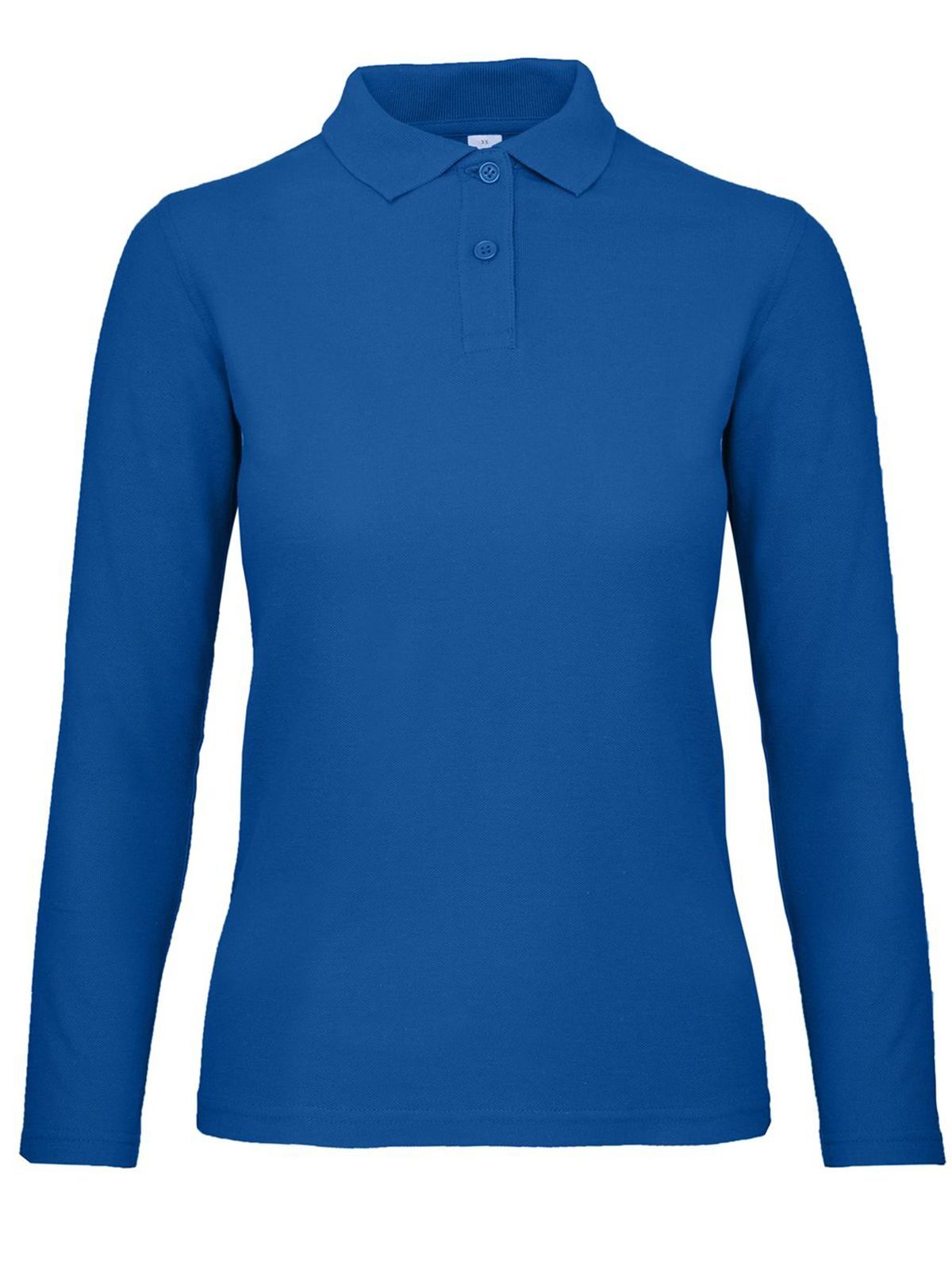 ID.001 LSL Damen Poloshirt – B&C – Farbe Royalblau – individuell veredelbar