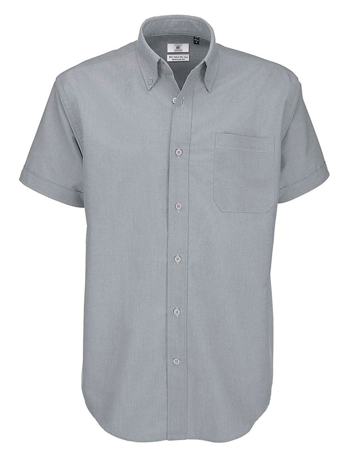 Oxford SSL Herren Hemd / Bluse – B&C – Farbe silver moon – individuell veredelbar