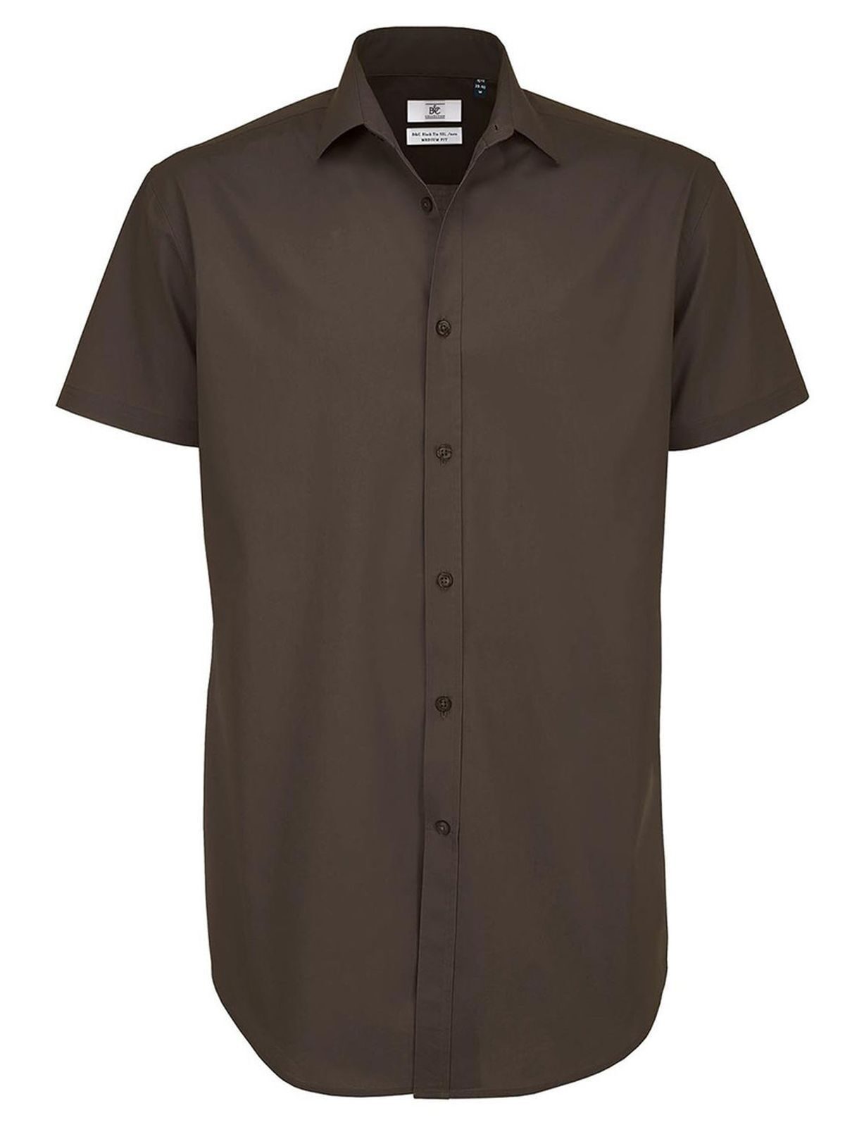 Black Tie SSL Herren Hemd / Bluse – B&C – Farbe coffee bean – individuell veredelbar