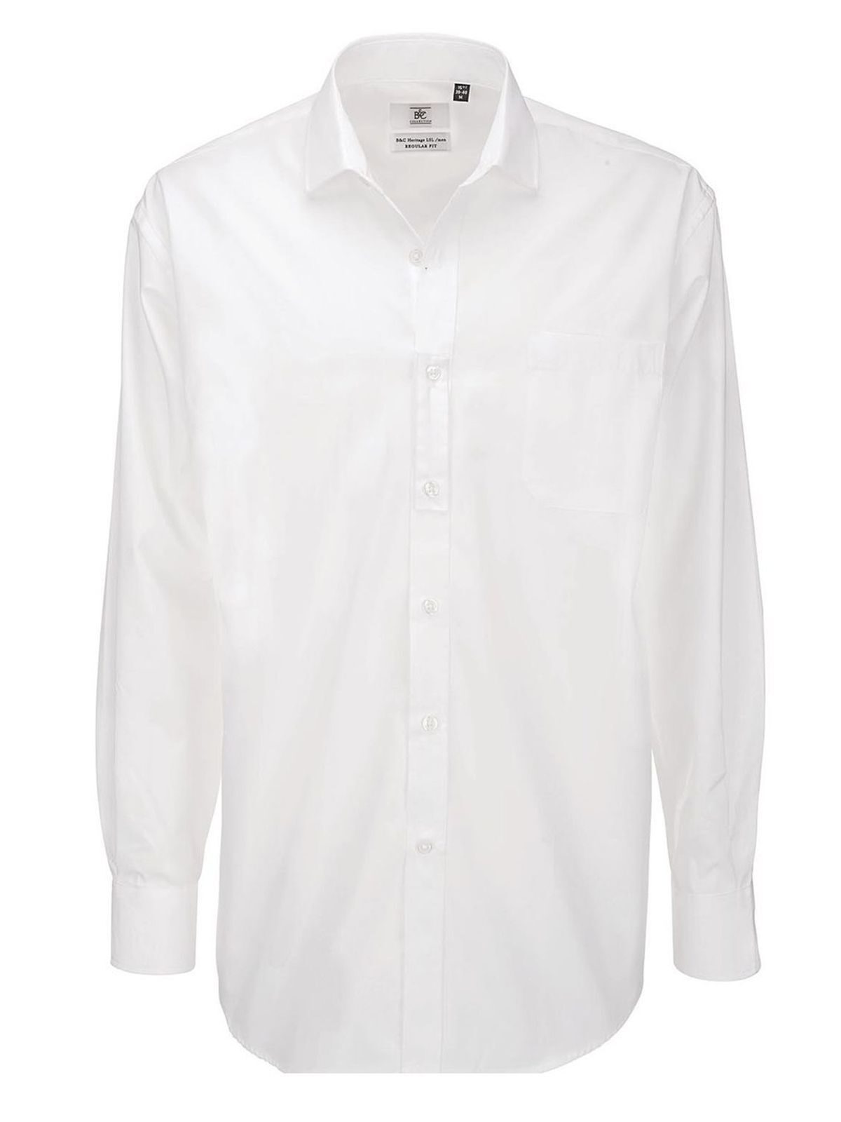 Heritage LSL Herren Hemd / Bluse – B&C – Farbe Weiß – individuell veredelbar