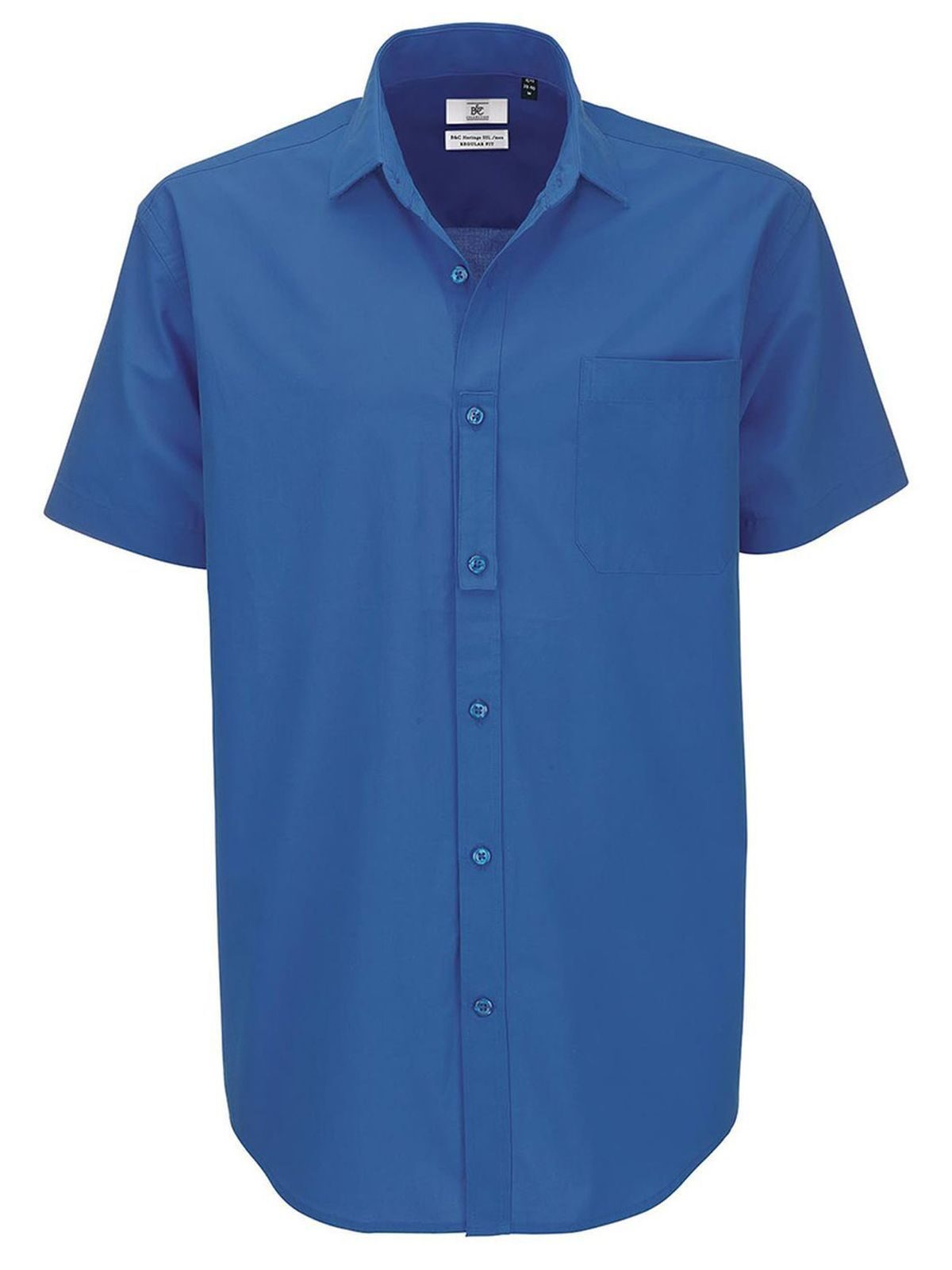 Heritage SSL Herren Hemd / Bluse – B&C – Farbe blue chip – individuell veredelbar