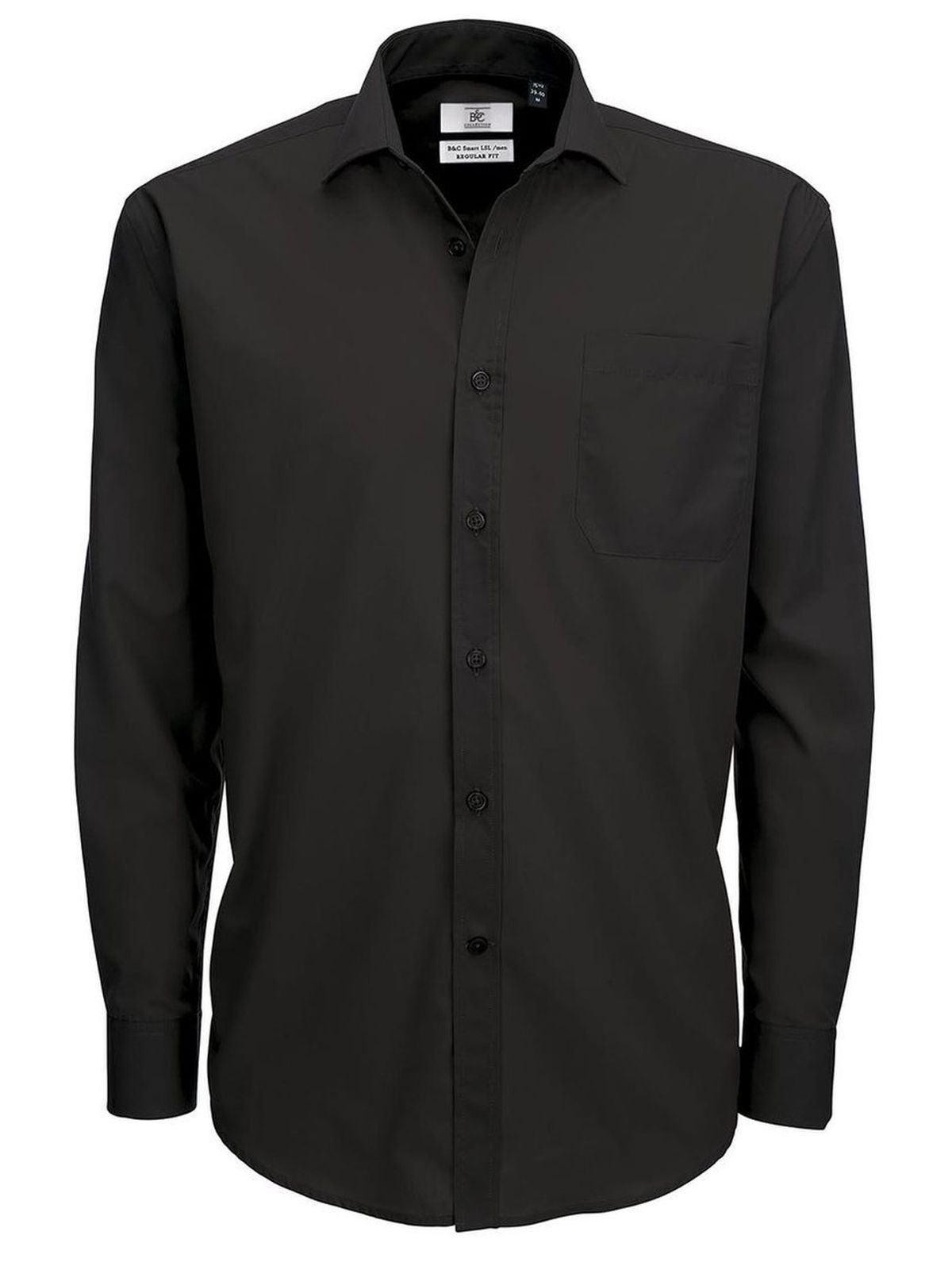 Smart LSL Herren Hemd / Bluse – B&C – Farbe Schwarz – individuell veredelbar