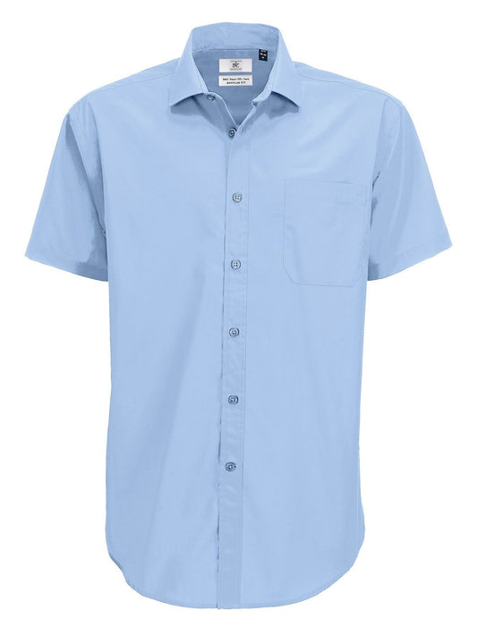 Smart SSL Herren Hemd / Bluse – B&C – Farbe business blue – individuell veredelbar
