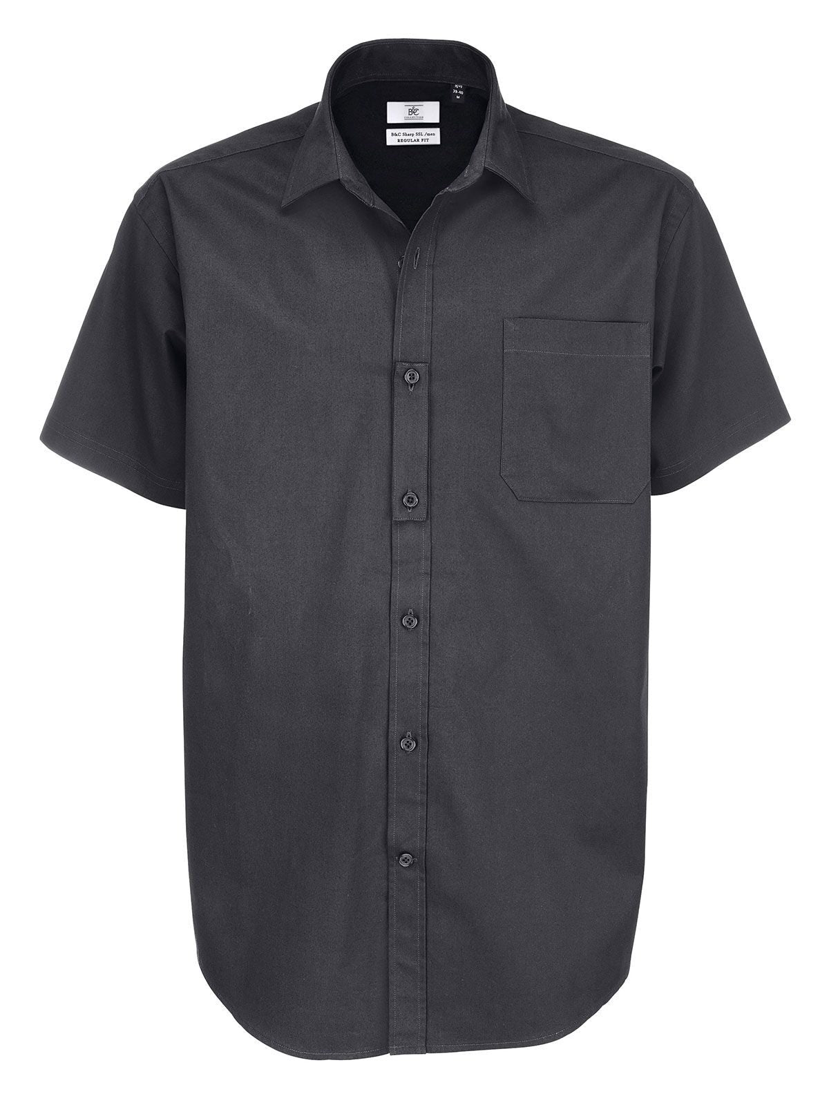 Sharp SSL Herren Hemd / Bluse – B&C – Farbe Dunkelgrau – individuell veredelbar