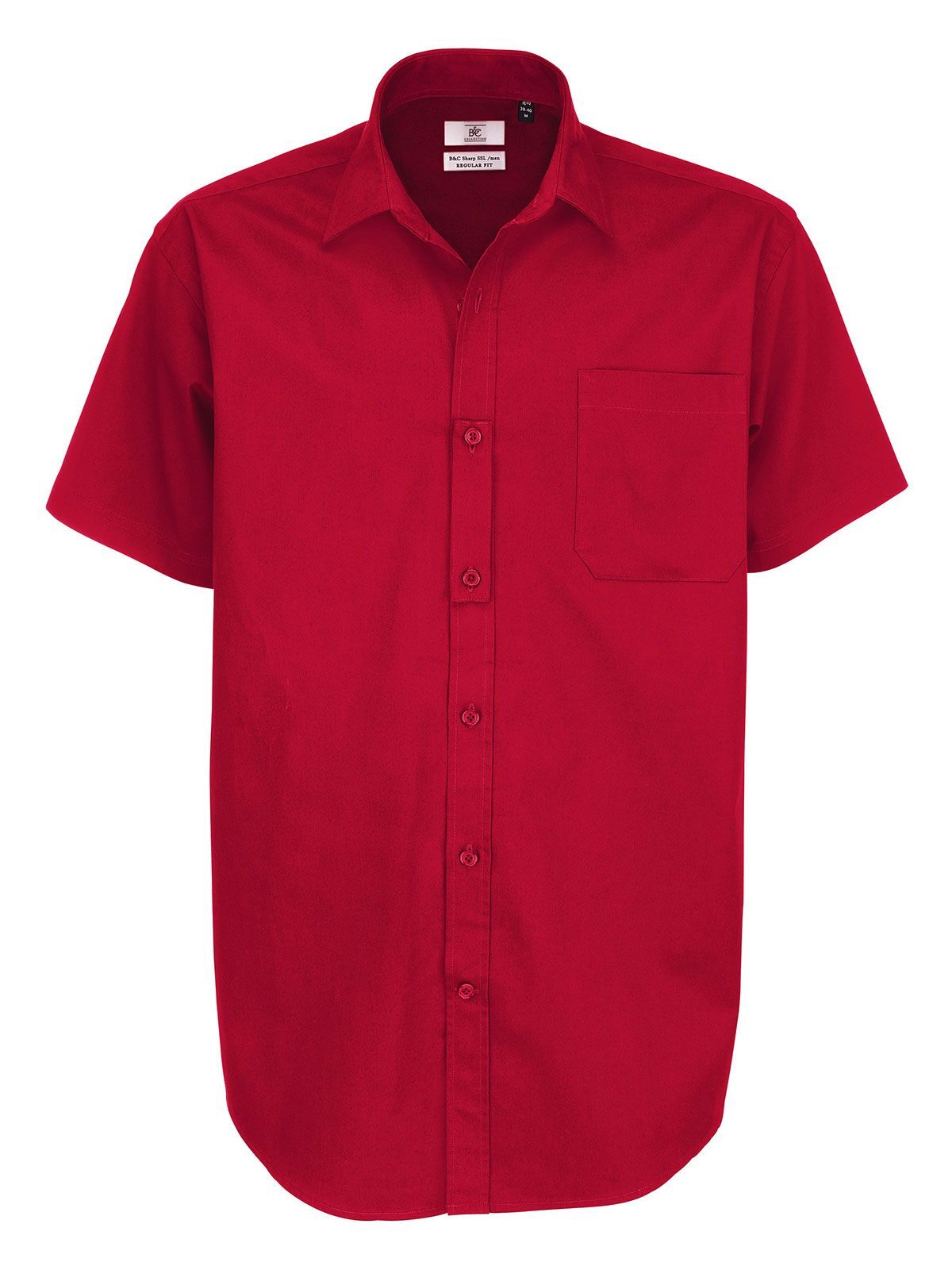 Sharp SSL Herren Hemd / Bluse – B&C – Farbe deep red – individuell veredelbar