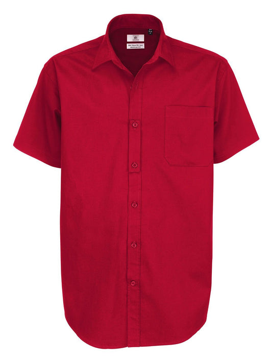 Sharp SSL Herren Hemd / Bluse – B&C – Farbe deep red – individuell veredelbar