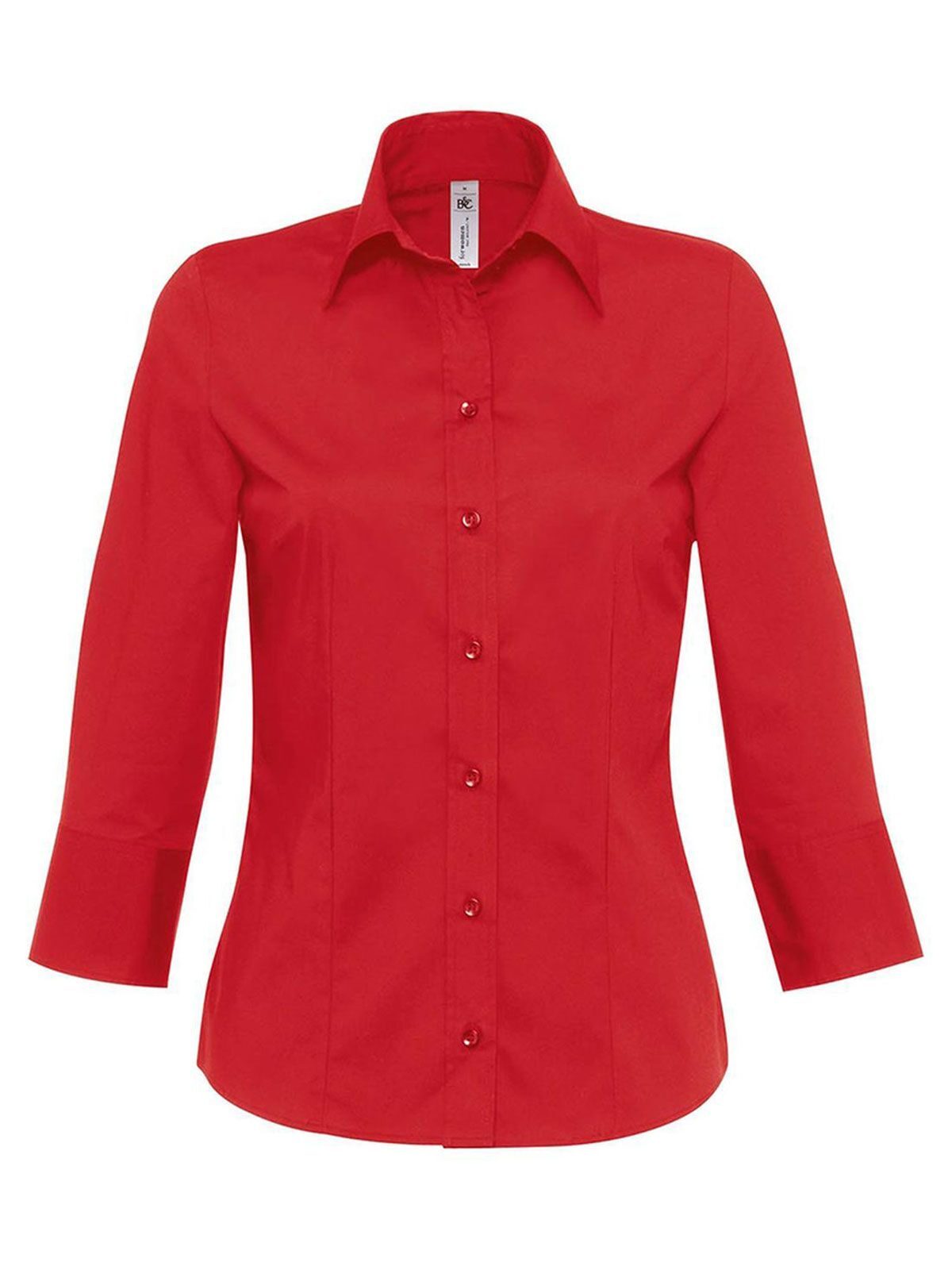 Milano Damen Hemd / Bluse – B&C – Farbe deep red – individuell veredelbar