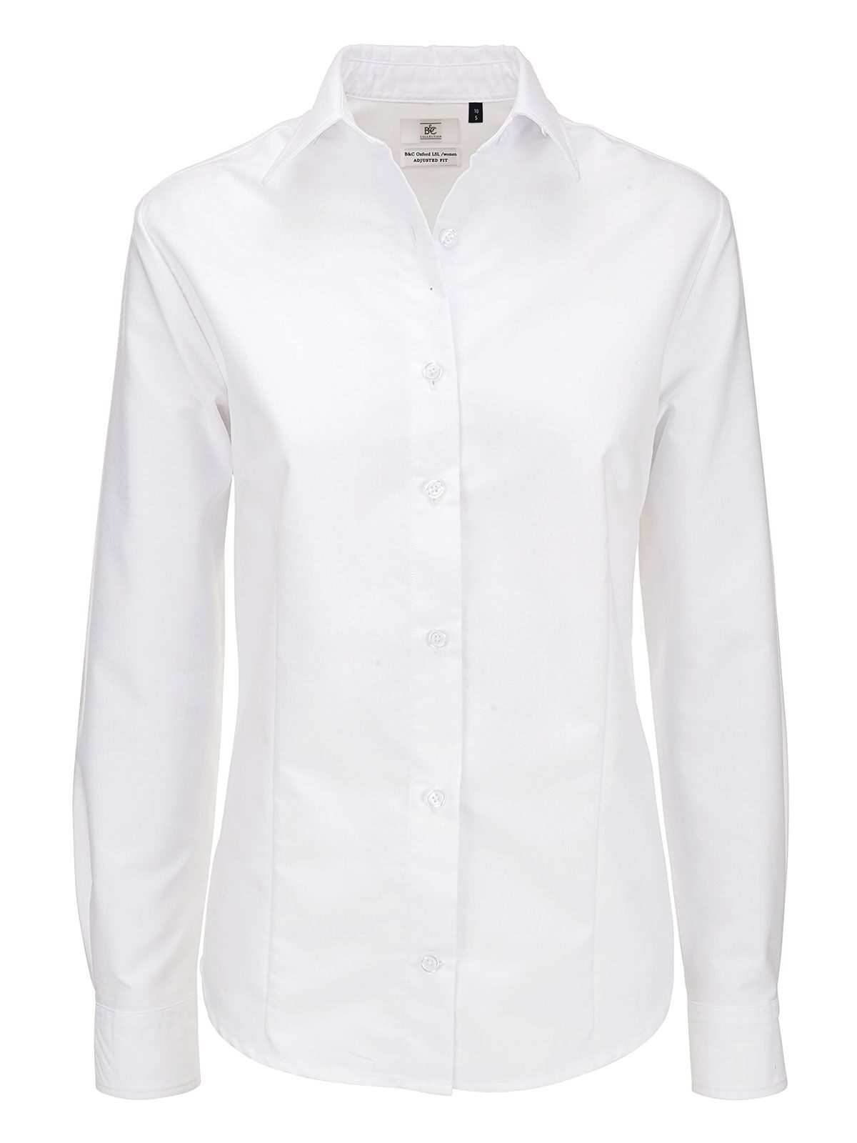 Oxford LSL Damen Hemd / Bluse – B&C – Farbe Weiß – individuell veredelbar