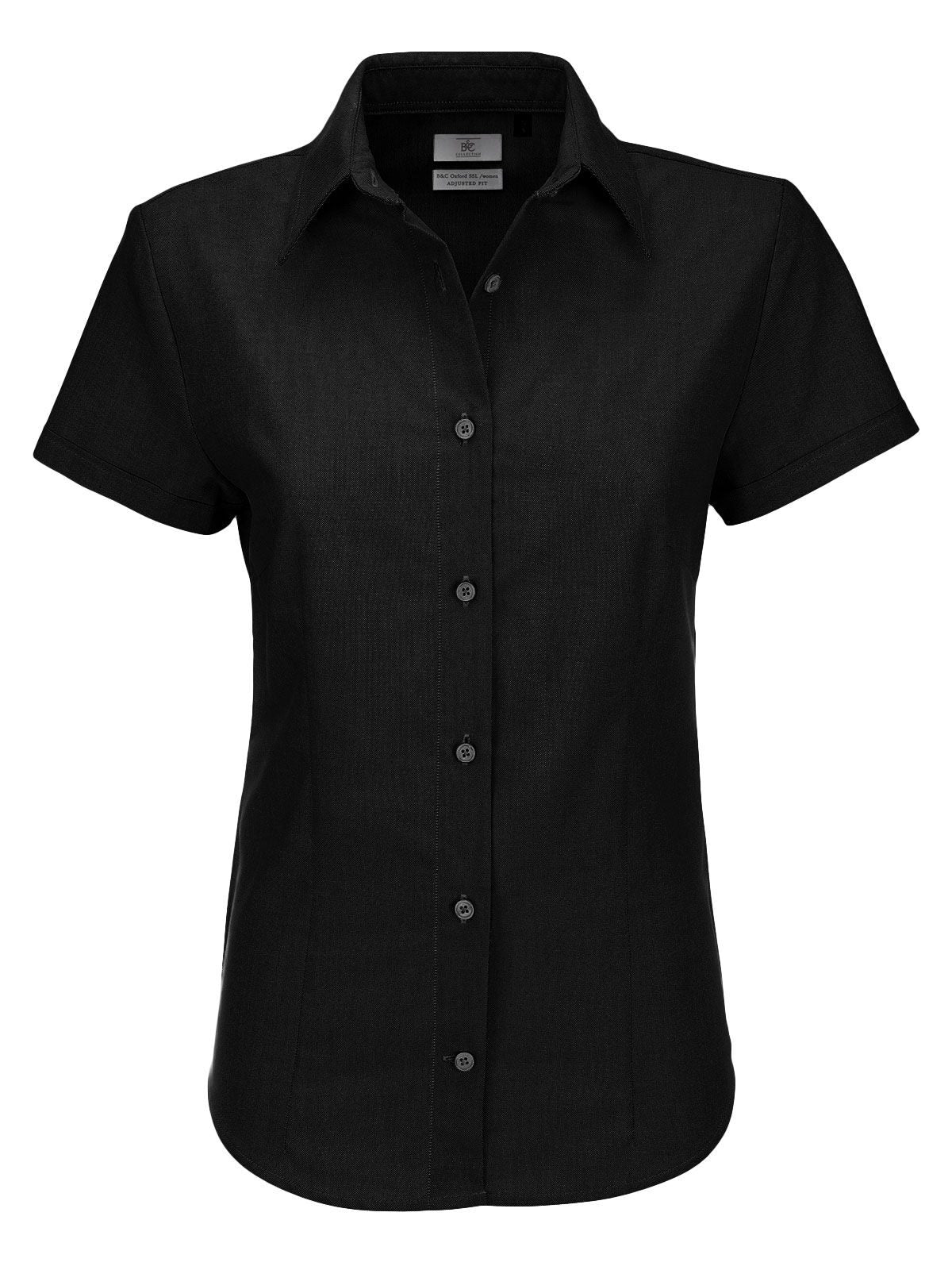 Oxford SSL Damen Hemd / Bluse – B&C – Farbe Schwarz – individuell veredelbar