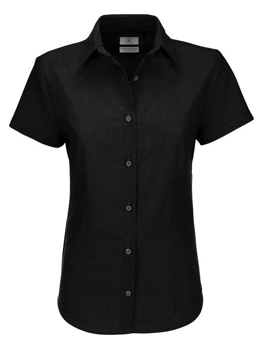 Oxford SSL Damen Hemd / Bluse – B&C – Farbe Schwarz – individuell veredelbar