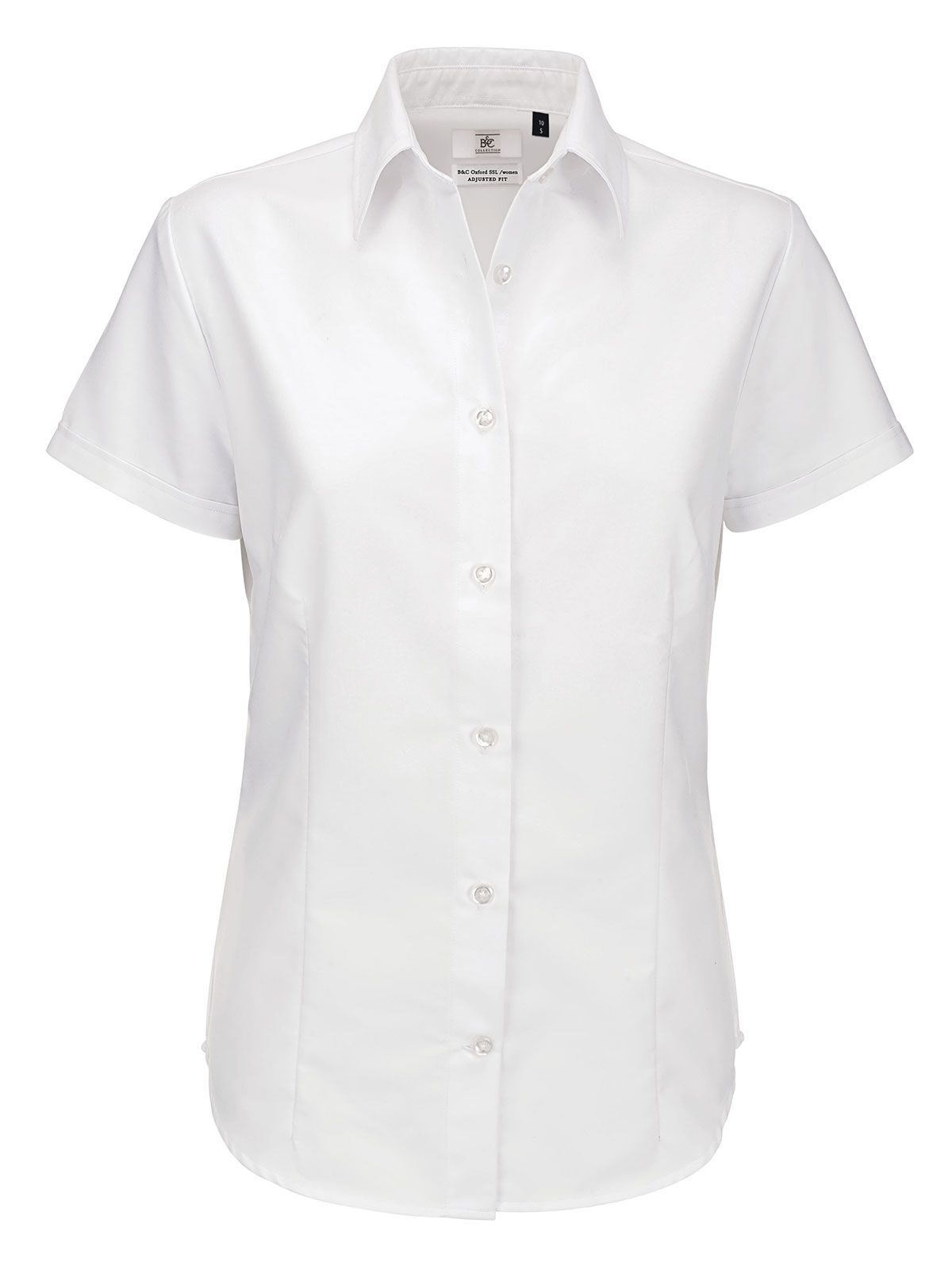 Oxford SSL Damen Hemd / Bluse – B&C – Farbe Weiß – individuell veredelbar