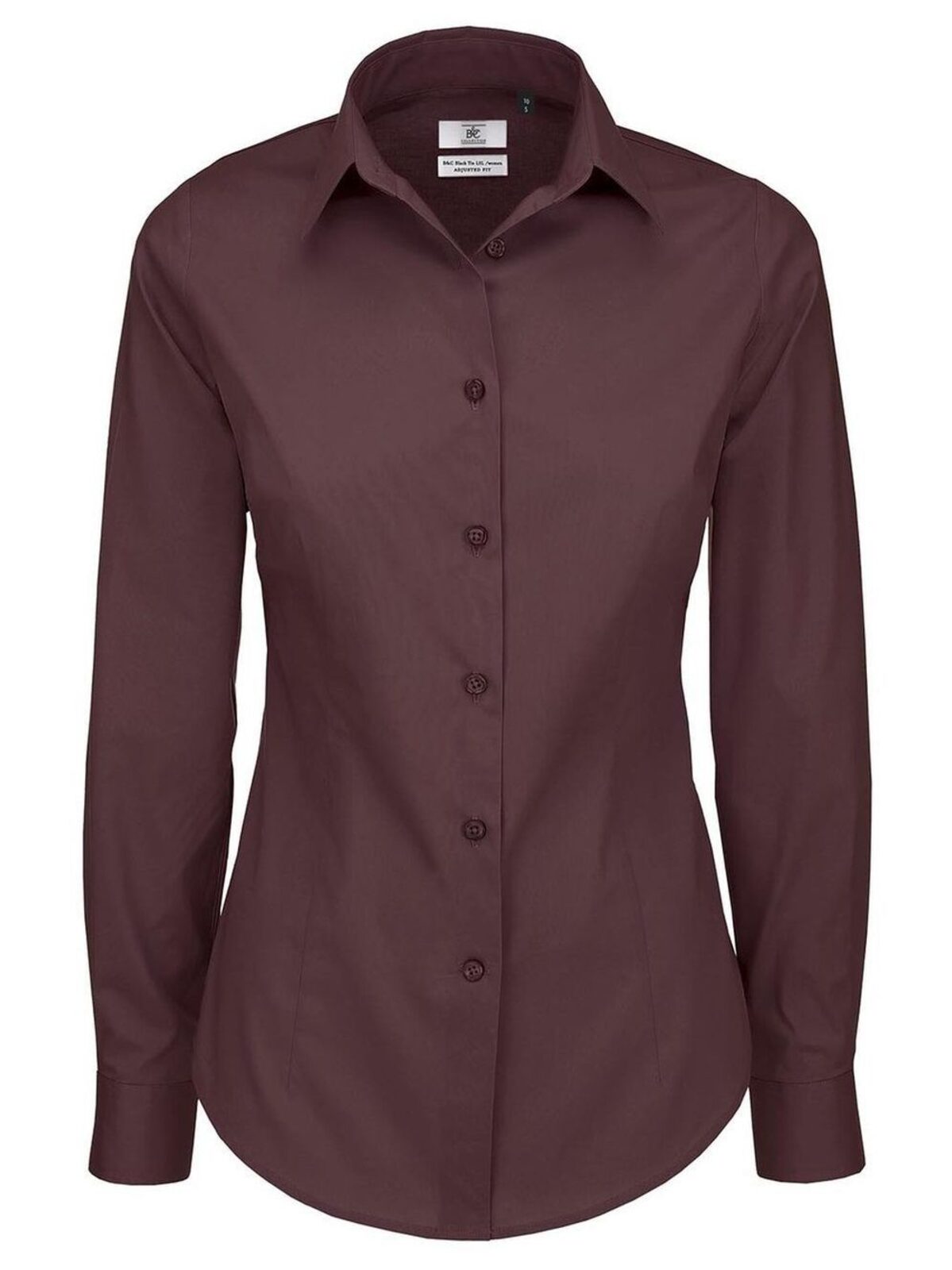 Black Tie LSL Damen Hemd / Bluse – B&C – Farbe luxurious red – individuell veredelbar