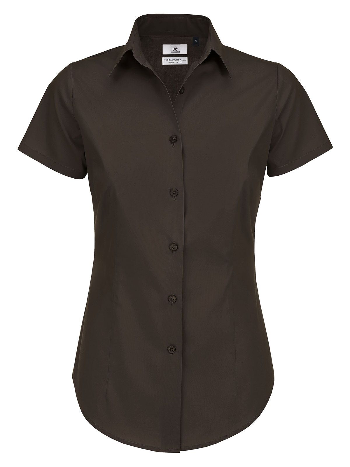 Black Tie SSL Damen Hemd / Bluse – B&C – Farbe coffee bean – individuell veredelbar