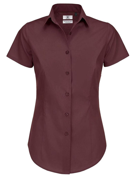 Black Tie SSL Damen Hemd / Bluse – B&C – Farbe luxurious red – individuell veredelbar