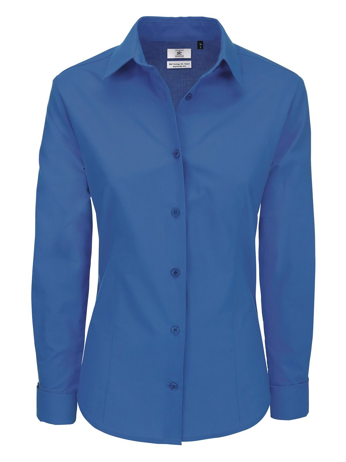 Heritage LSL Damen Hemd / Bluse – B&C – Farbe blue chip – individuell veredelbar