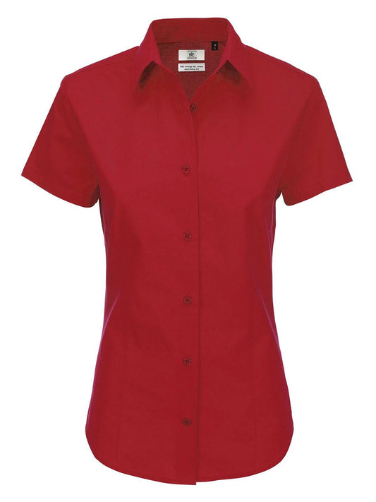 Heritage SSL Damen Hemd / Bluse – B&C – Farbe deep red – individuell veredelbar