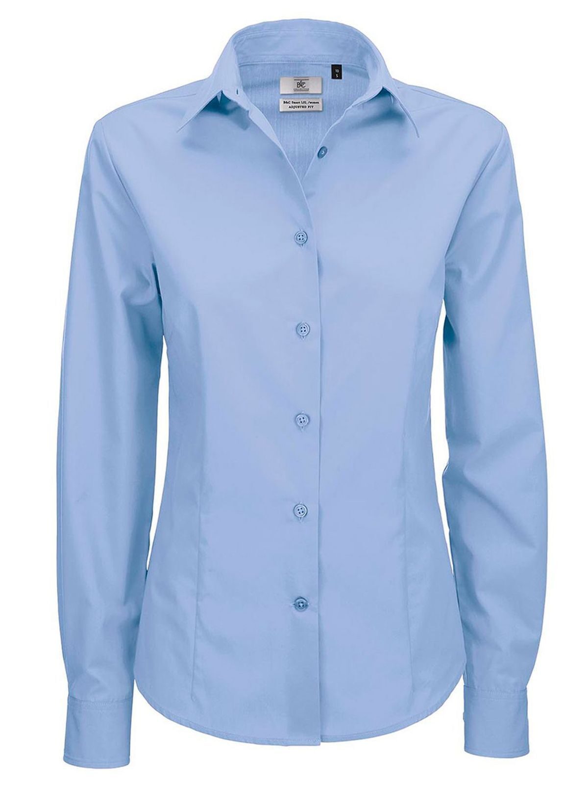 Smart LSL Damen Hemd / Bluse – B&C – Farbe business blue – individuell veredelbar