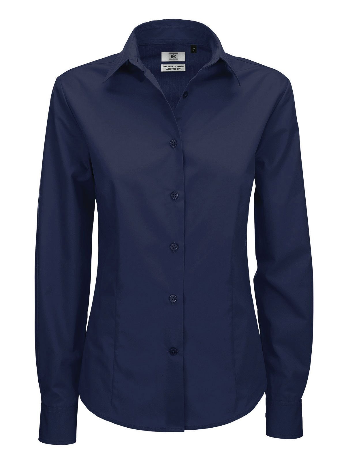 Smart LSL Damen Hemd / Bluse – B&C – Farbe Navy – individuell veredelbar