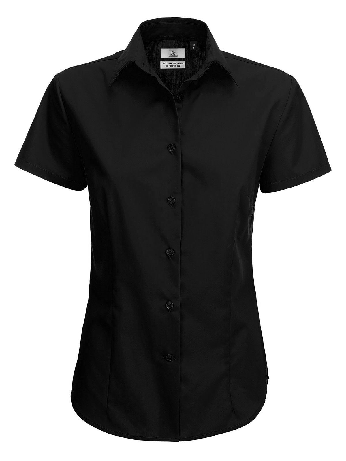 Smart SSL Damen Hemd / Bluse – B&C – Farbe Schwarz – individuell veredelbar