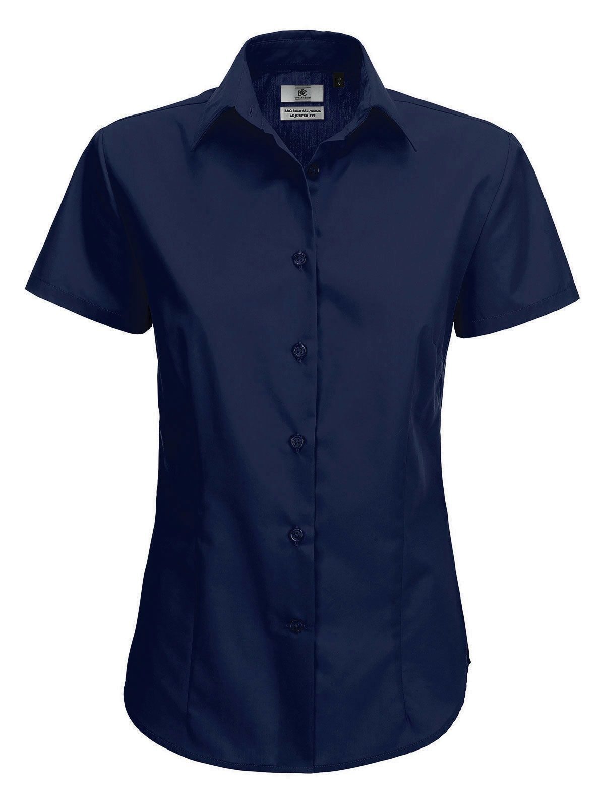 Smart SSL Damen Hemd / Bluse – B&C – Farbe Navy – individuell veredelbar