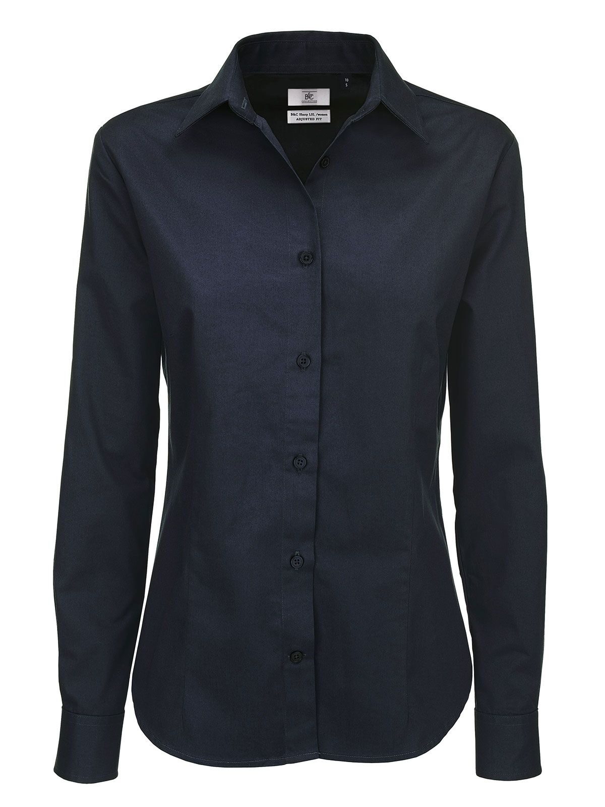 Sharp LSL Damen Hemd / Bluse – B&C – Farbe Navy – individuell veredelbar