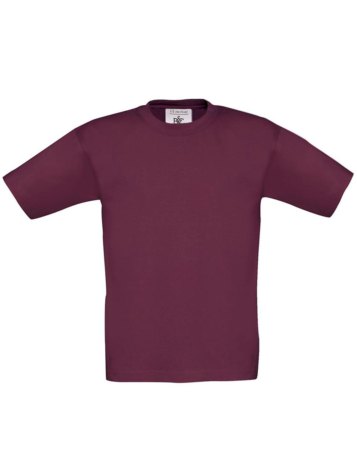 Exact 150 Kinder T-Shirt – B&C – Farbe Burgundy – individuell veredelbar