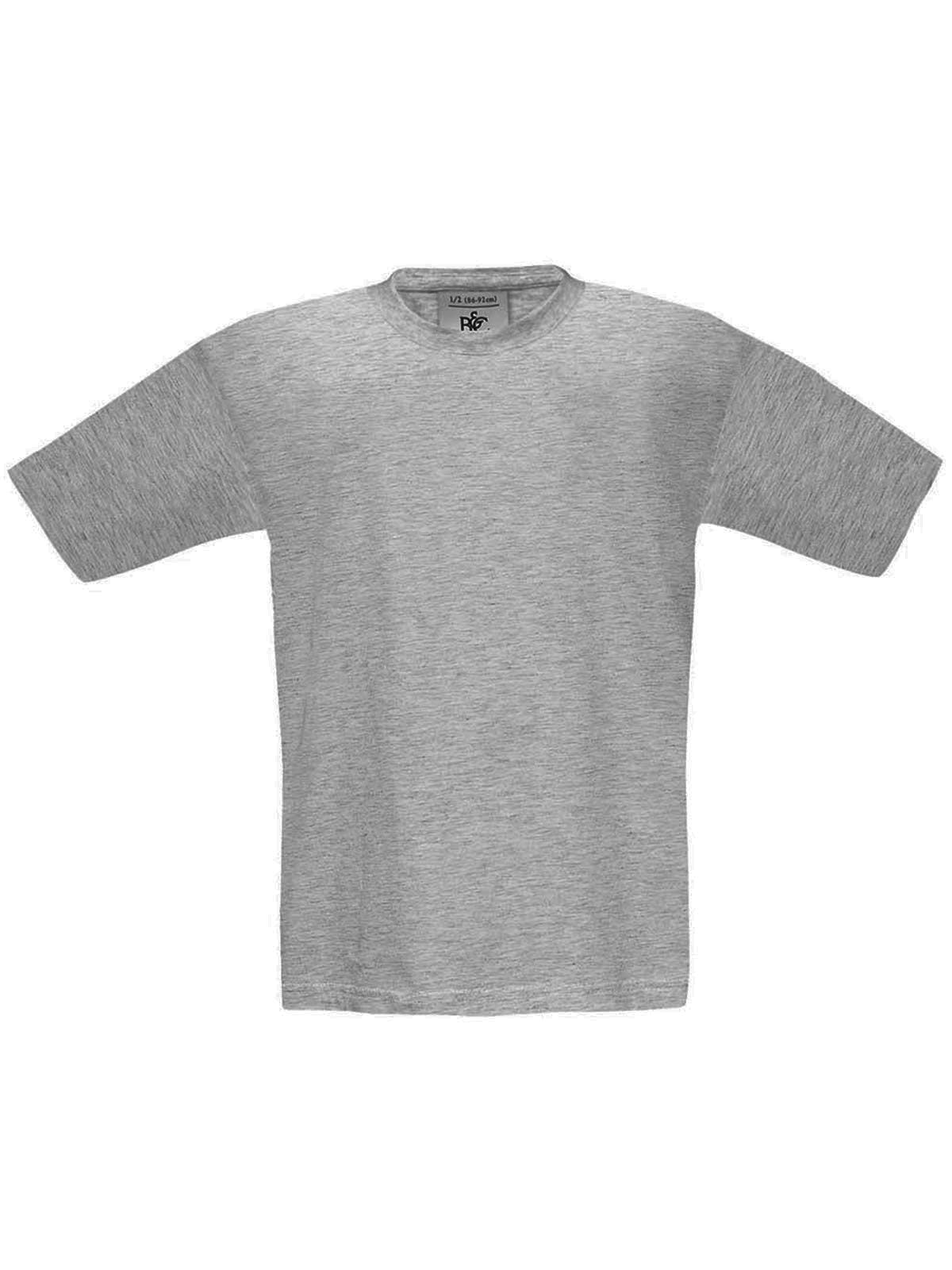 Exact 150 Kinder T-Shirt – B&C – Farbe Sport Grau – individuell veredelbar