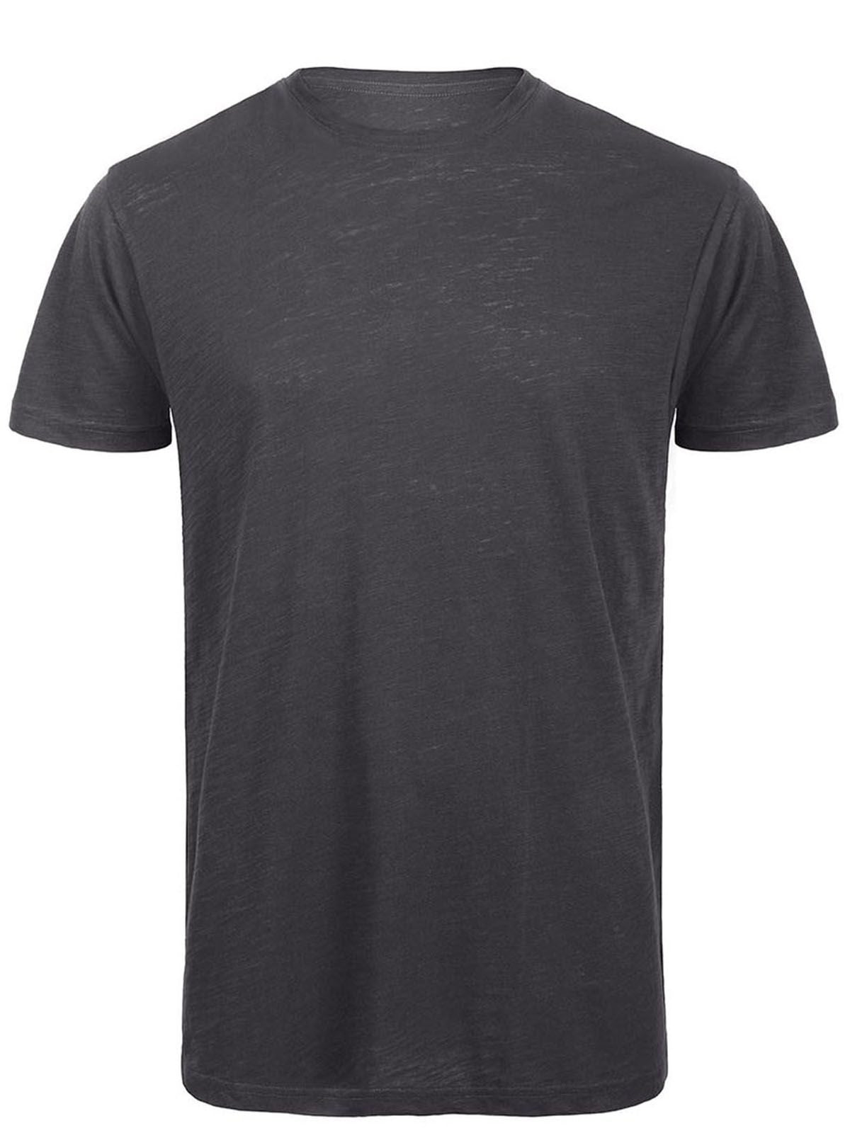 Inspire Slub T Uomo Herren T-Shirt – B&C – Farbe chic anthracite – individuell veredelbar