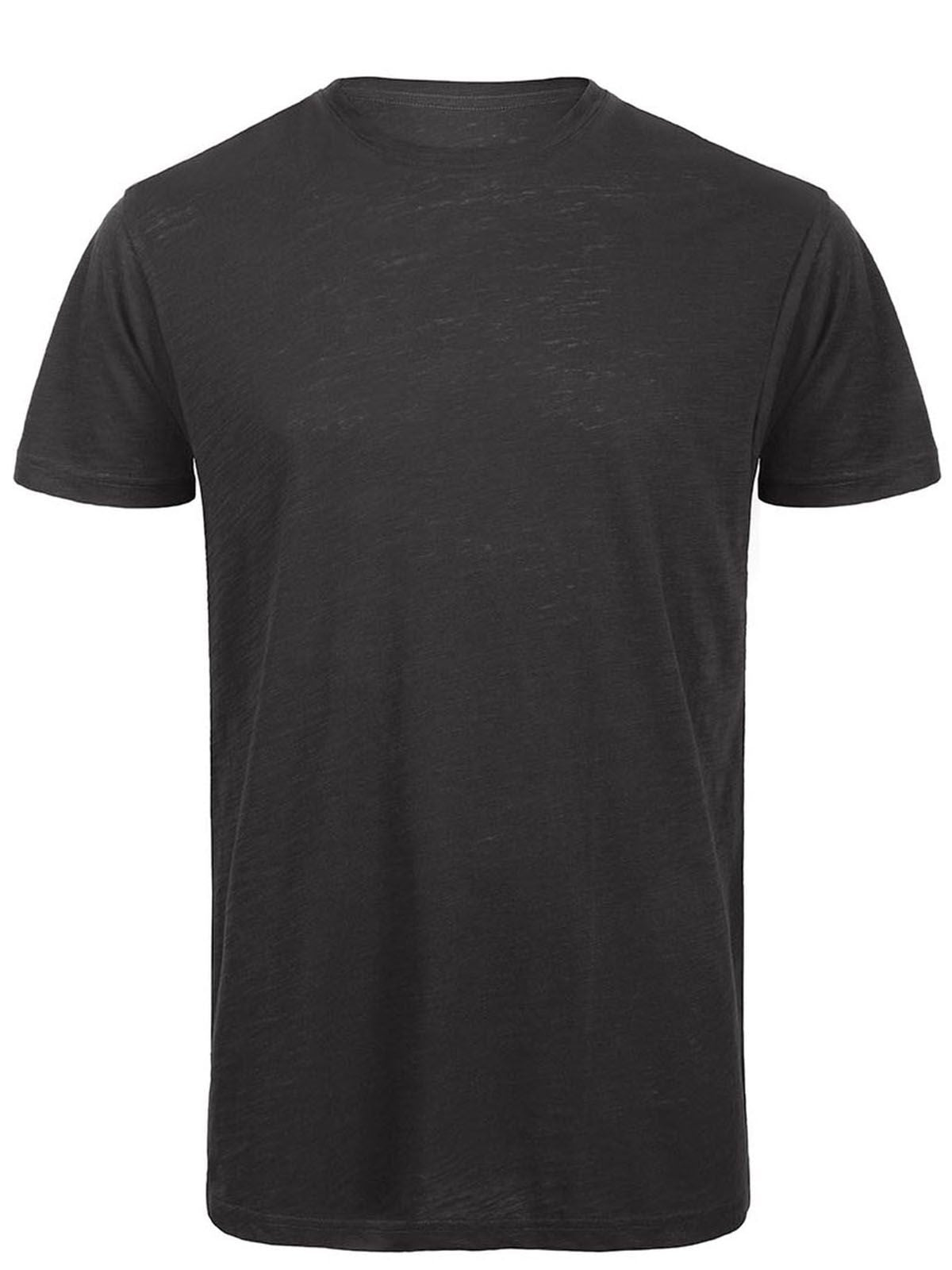 Inspire Slub T Uomo Herren T-Shirt – B&C – Farbe chic black – individuell veredelbar